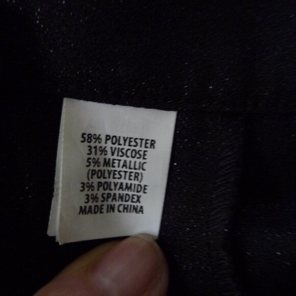 ST.JOHN EVENING EMMA BLACK LIGHT SHIMMER LUXE COCKTAIL PANTS NEW SIZE 10 - Picture 4 of 6